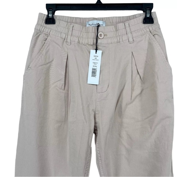 NWT - MSRP $99 Michael Stars Penny beige cotton stretch twill Chino pants M - Picture 5 of 7